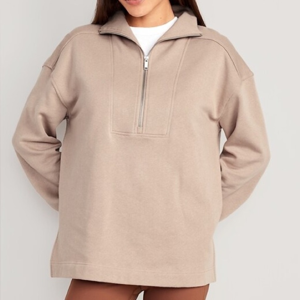 Old Navy Oversized Half Zipped Tunic